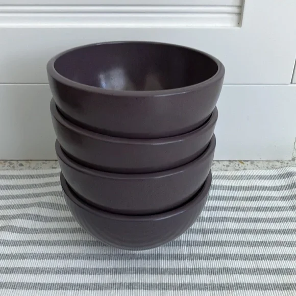 Calvin Klein Khaki Collection Cargo Bowls 4 set Plum